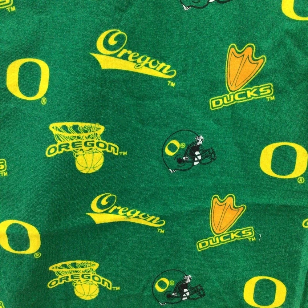 Oregon Ducks Bib Green Yellow Handmade